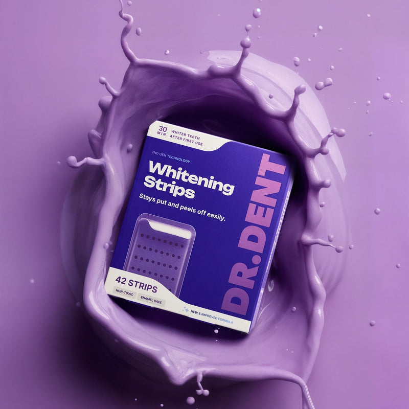 Dr. Dent Purple Teeth Whitening Strips – Fast Results, Zero Sensitivity